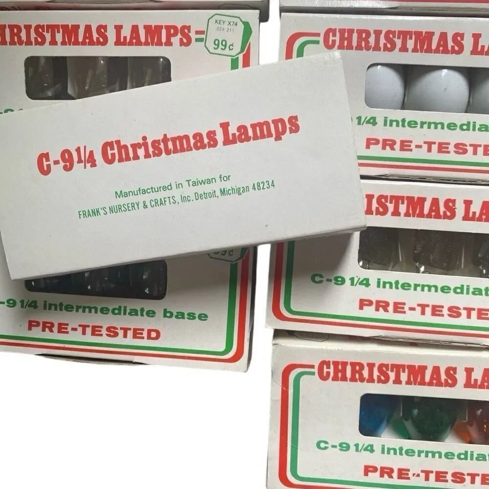 Vintage C-9 1/4 Replacement Bulbs - NEW OLD STOCK